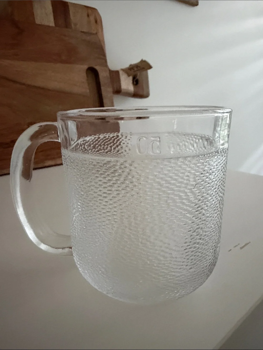 Iittala Krouvi Pressed Glass Beer/Sauna Mug